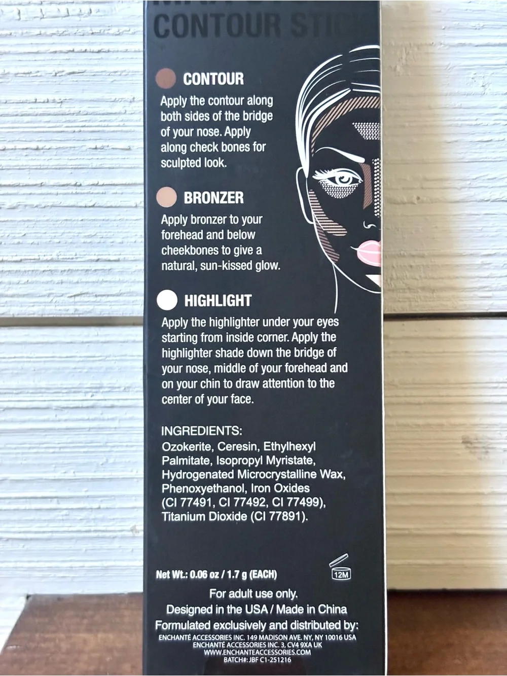 Max Studio Contour, Bronzer And Highlight Sticks Makeup‎ Set NEW In Box
